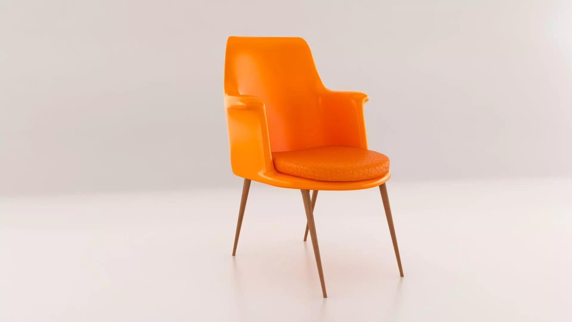 Arm Chair 3d model Low-poly 3D model_0