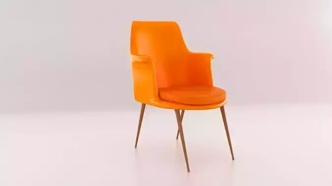 Arm Chair 3d model Low-poly 3D model