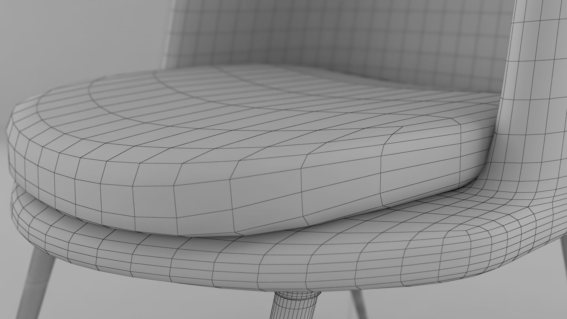 Arm Chair 3d model Low-poly 3D model_7
