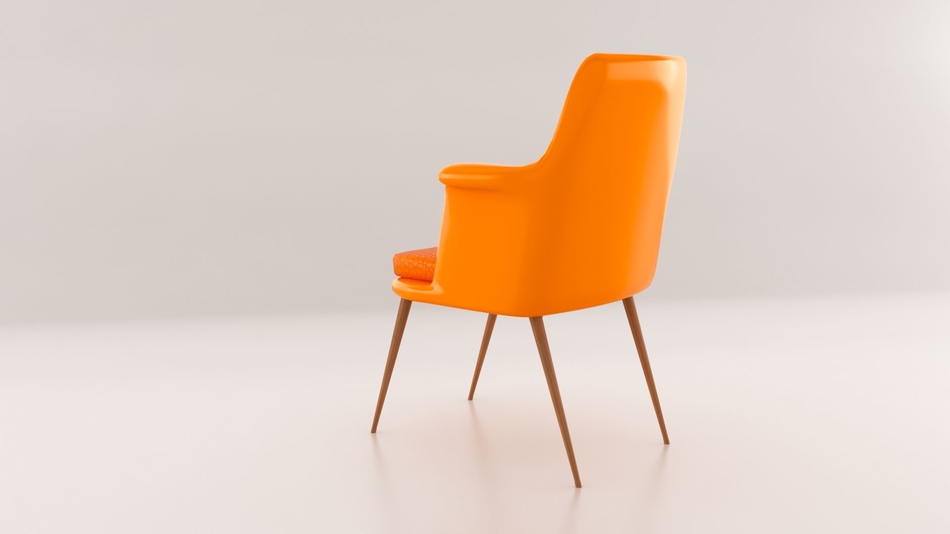 Arm Chair 3d model Low-poly 3D model_1