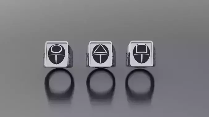 Squid Game Rings 3D print model