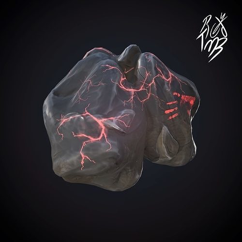 Asset Stone Low-poly 3D model Game Ready Low-poly 3D model