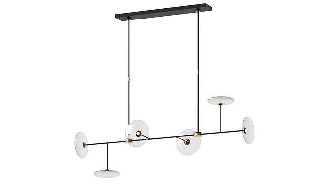 Calvino Large Linear Chandelier - Circa Lighting 3D model