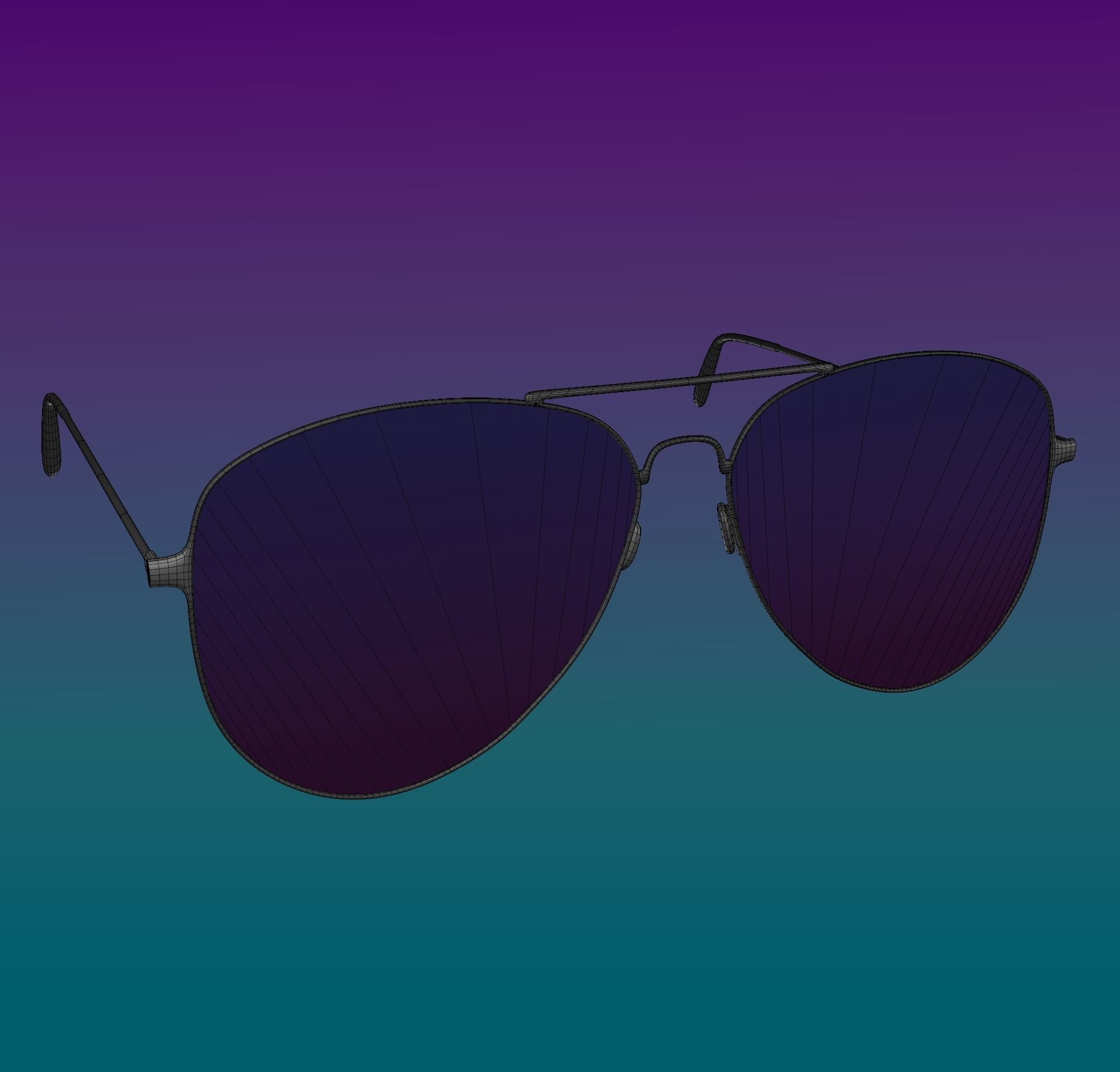 glasses sunglasses Free low-poly 3D model_1