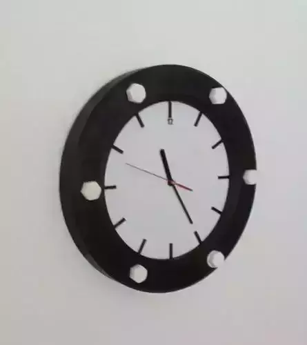 Industrial art design clock 3D print model