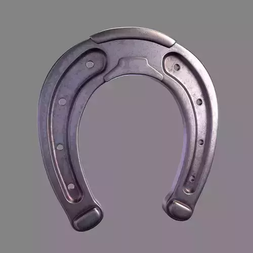 Houseshoe 3d model PBR horseshoe Low-poly 3D model