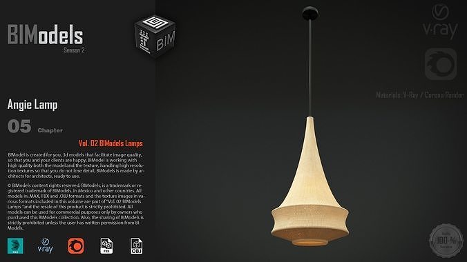 0205 Angie Lamp 3D model