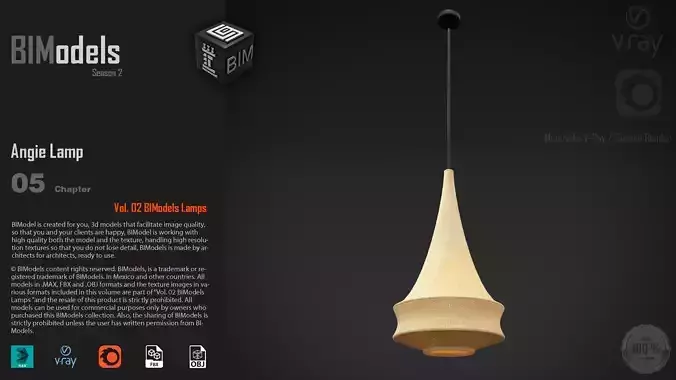 0205 Angie Lamp 3D model