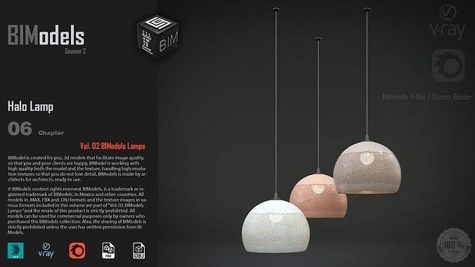 0206 Halo Lamp 3D model