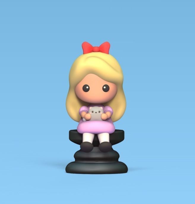 Alice Chess - Side A 3D print model_1