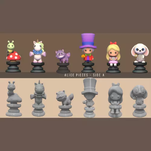 Alice Chess - Side A 3D print model_0