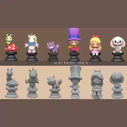 Alice Chess - Side A 3D print model