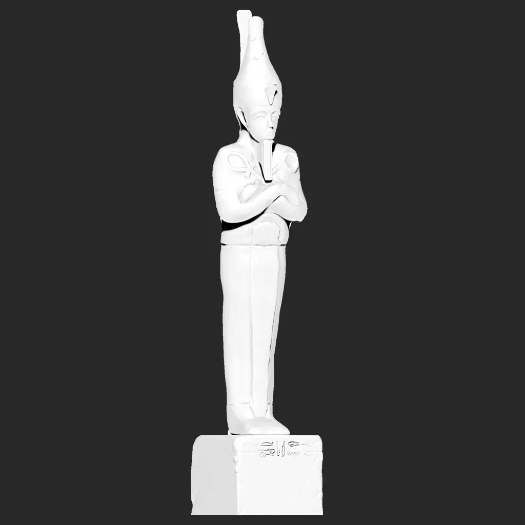 pharaoh Temple Statue-Ancient Egypt VR - AR  low-poly 3d model Low-poly 3D model_0