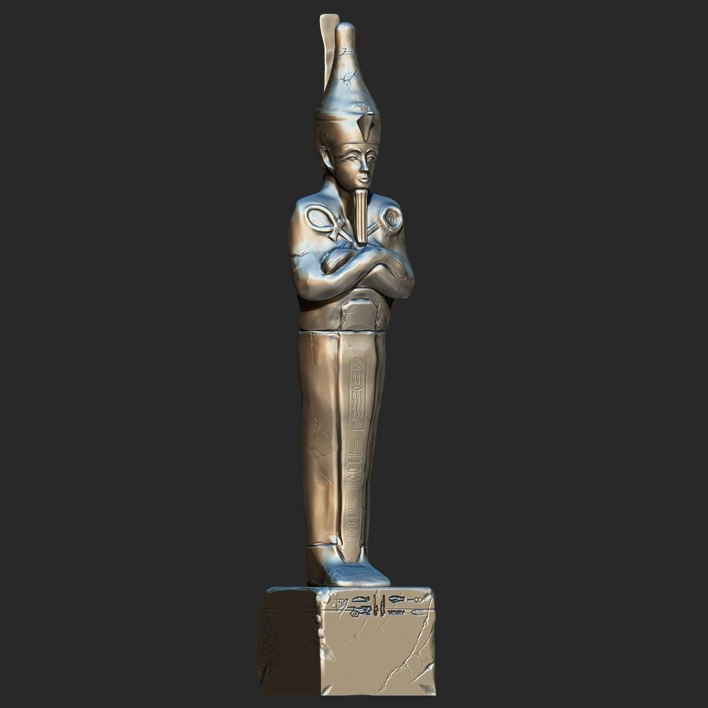 pharaoh Temple Statue-Ancient Egypt VR - AR  low-poly 3d model Low-poly 3D model_5
