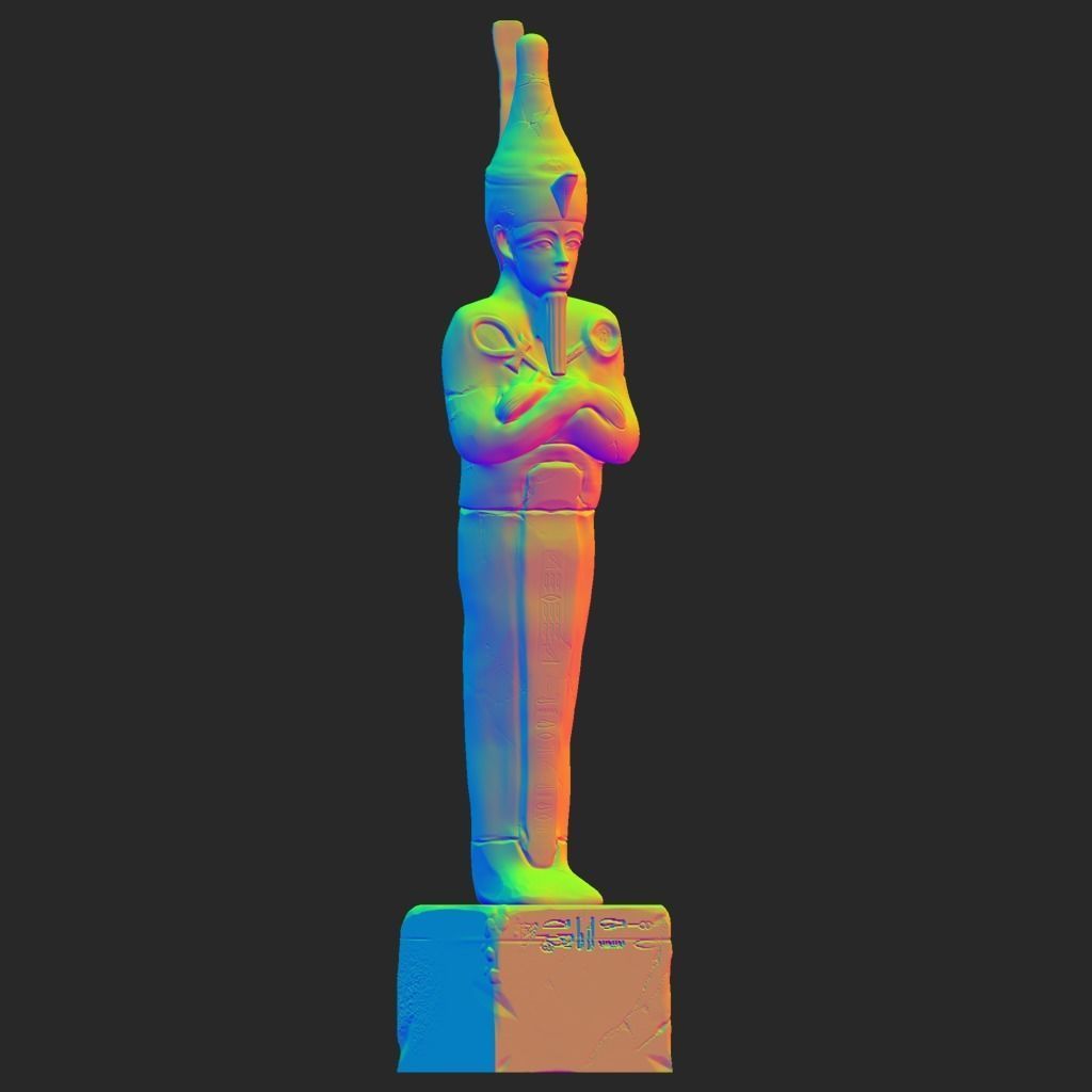 pharaoh Temple Statue-Ancient Egypt VR - AR  low-poly 3d model Low-poly 3D model_1