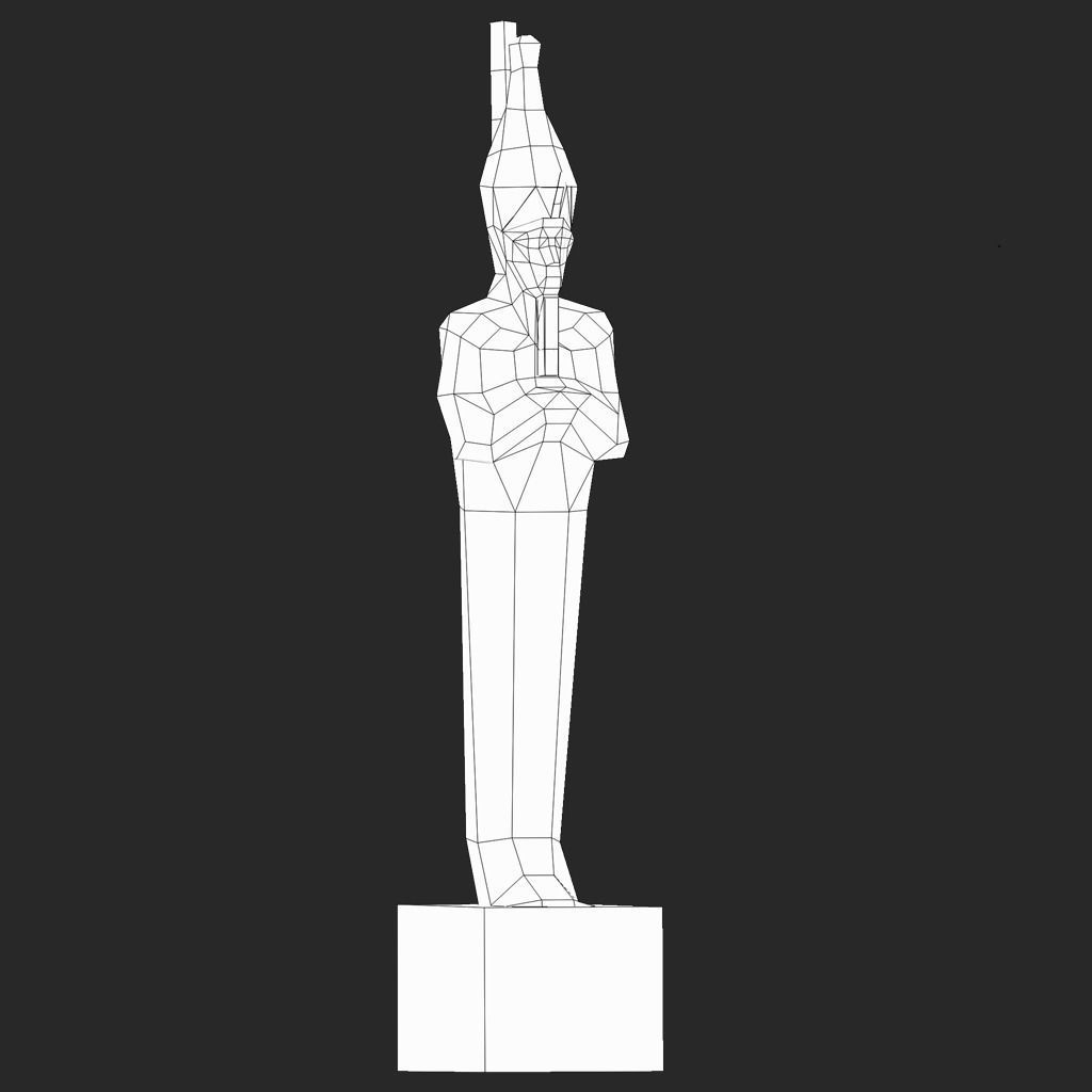 pharaoh Temple Statue-Ancient Egypt VR - AR  low-poly 3d model Low-poly 3D model_2