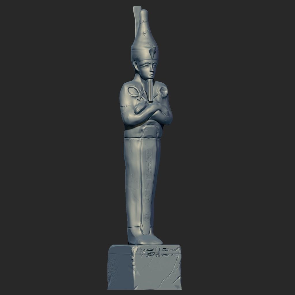 pharaoh Temple Statue-Ancient Egypt VR - AR  low-poly 3d model Low-poly 3D model_3