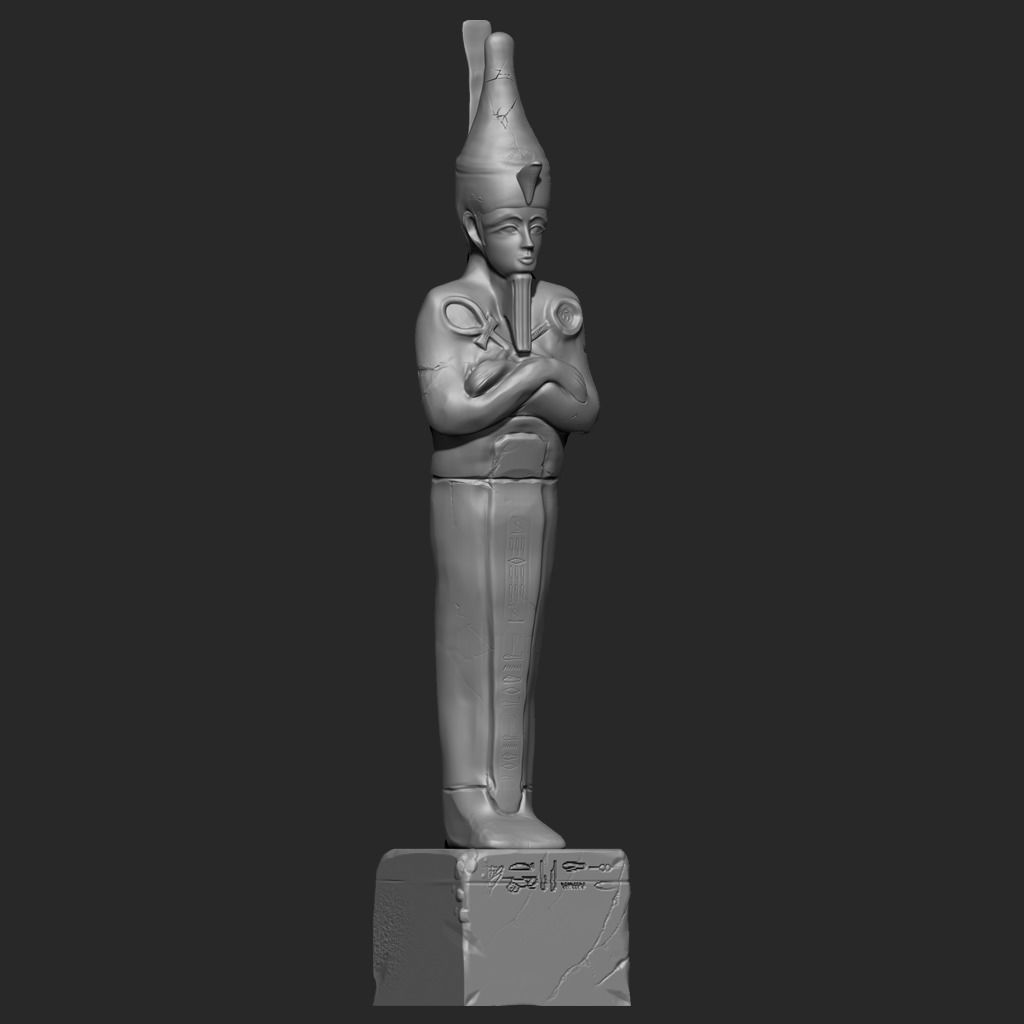 pharaoh Temple Statue-Ancient Egypt VR - AR  low-poly 3d model Low-poly 3D model_4