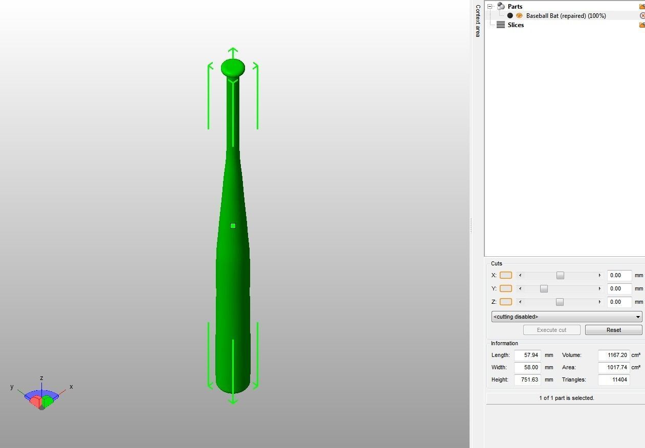 Baseball Bat 3D print model_22