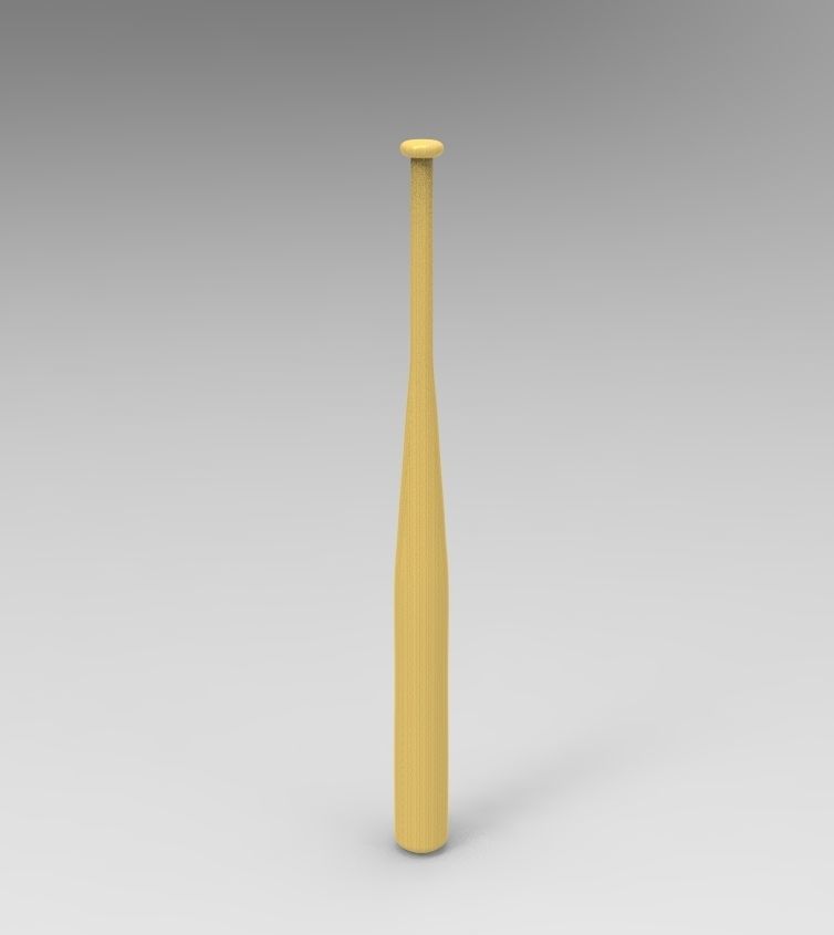 Baseball Bat 3D print model_12