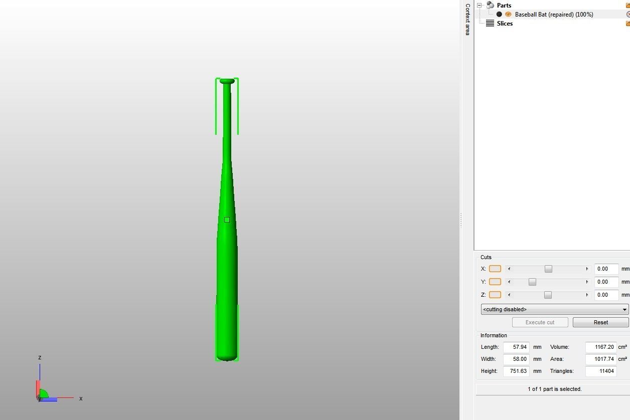 Baseball Bat 3D print model_20