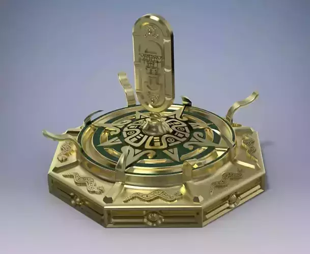 INCA PEDESTAL  AND TOTEM