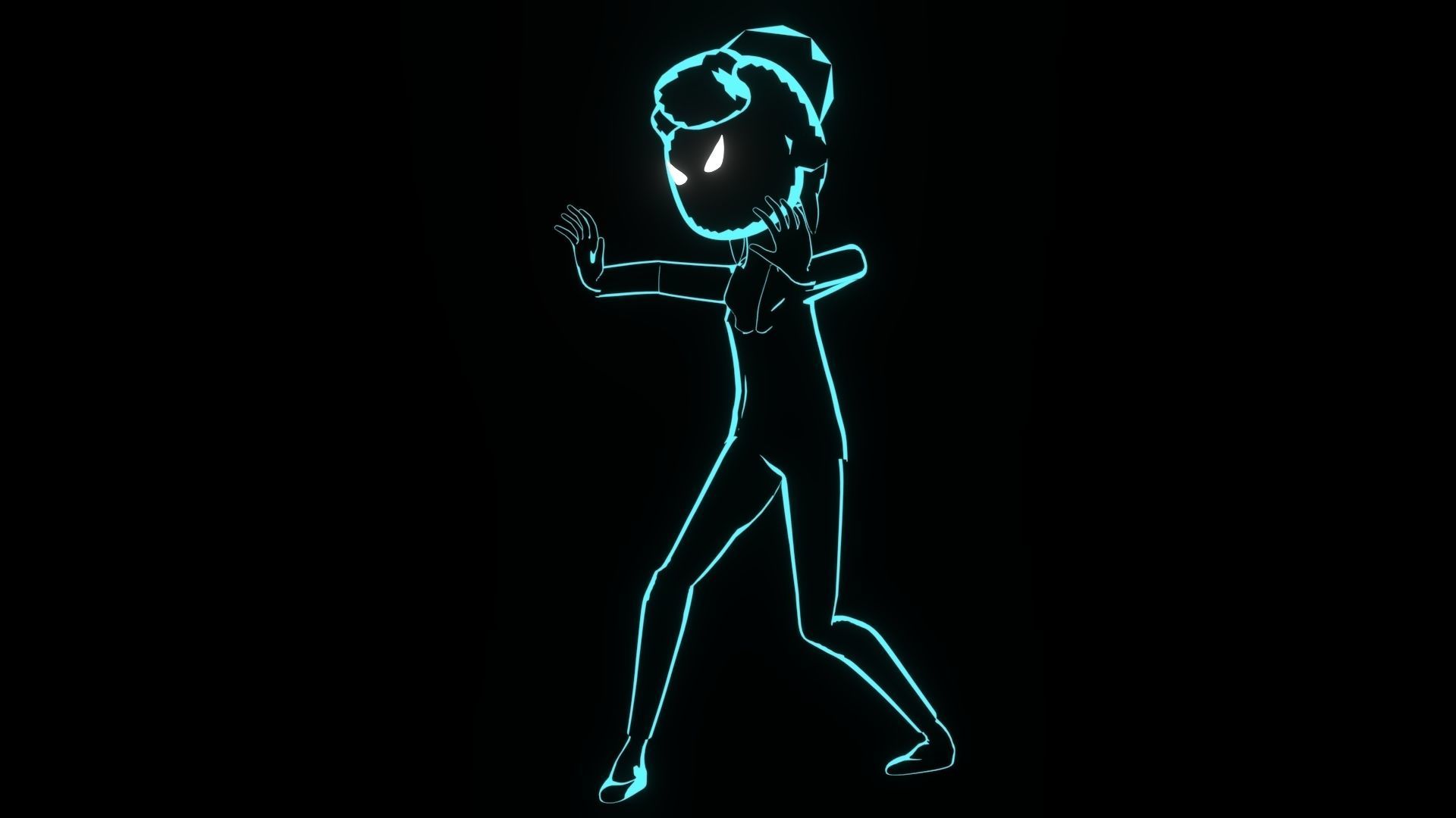 NEON PHANTOM Low-poly 3D model_2