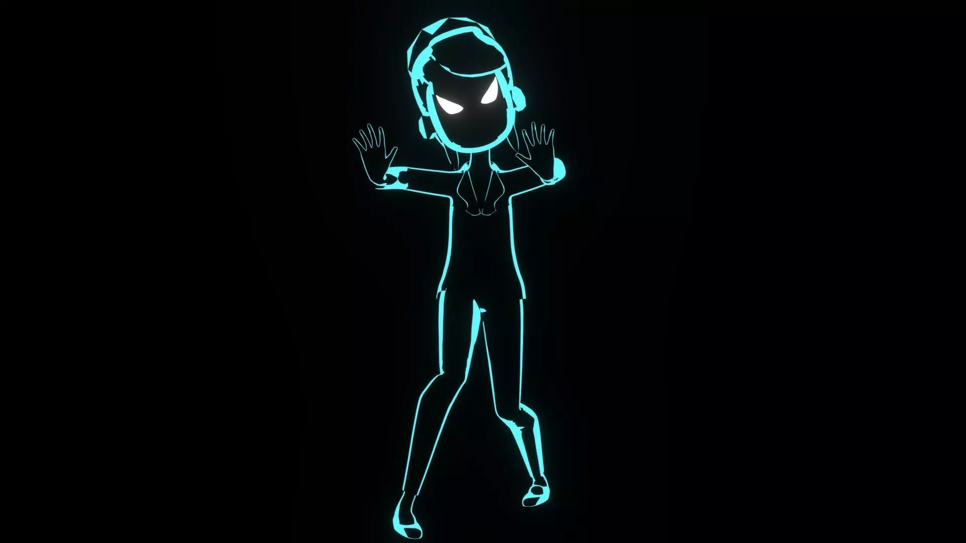 NEON PHANTOM Low-poly 3D model_0