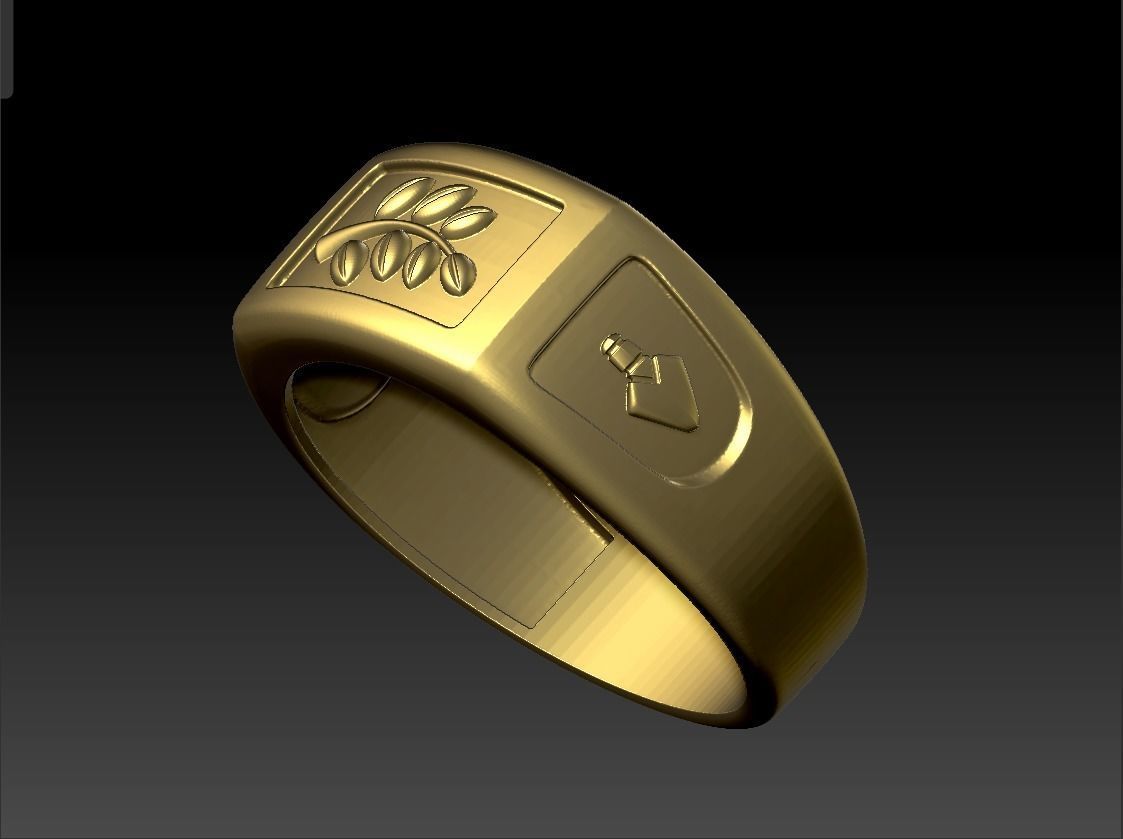 Ring Masonic 3D print model_4