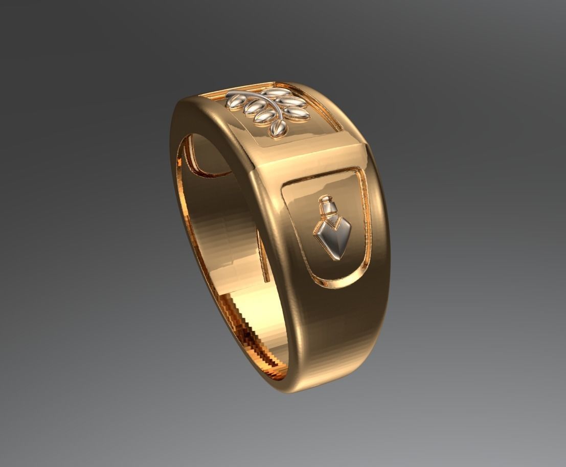 Ring Masonic 3D print model_2