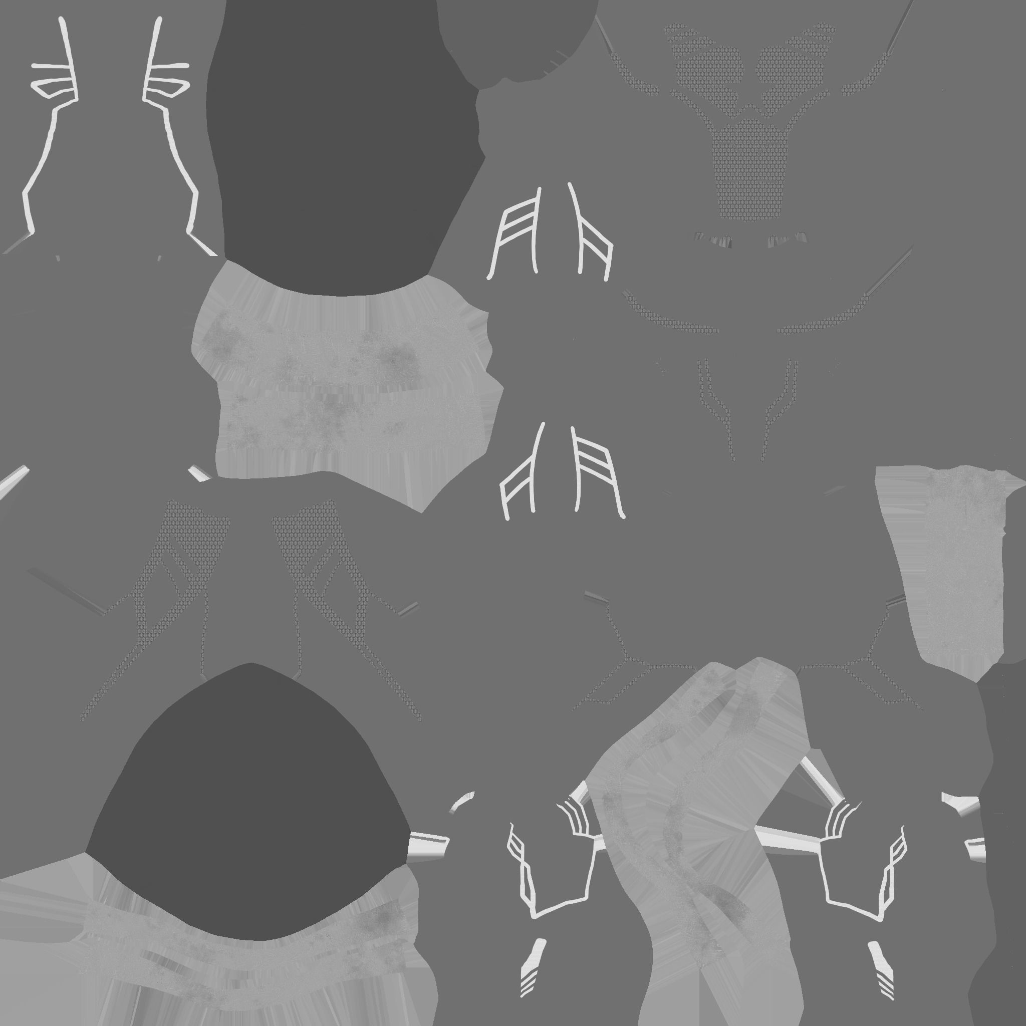 Captain America Outfit 03 - Character Design Fashion Low-poly 3D model_20