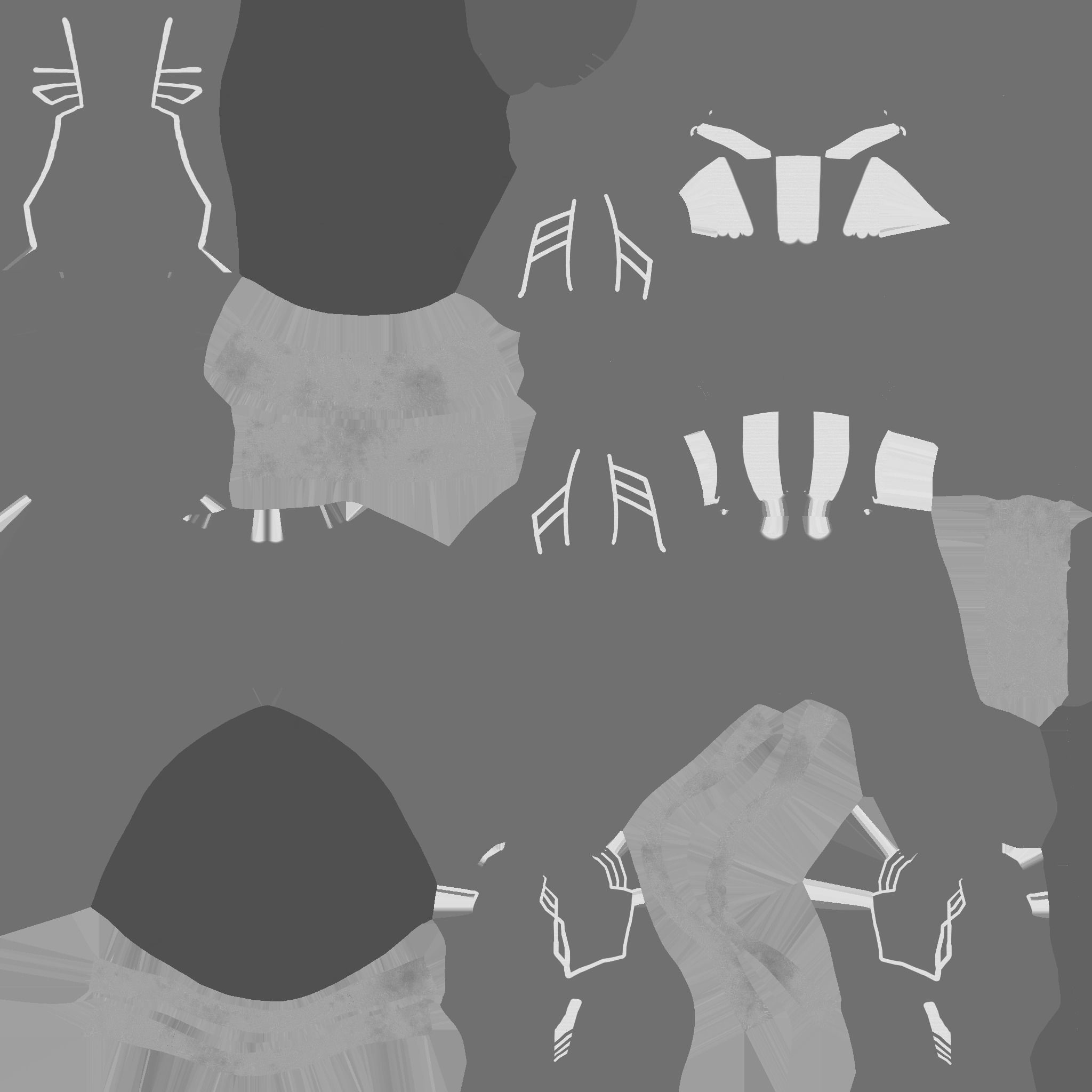 Captain America Outfit 04 - Character Design Fashion Low-poly 3D model_21