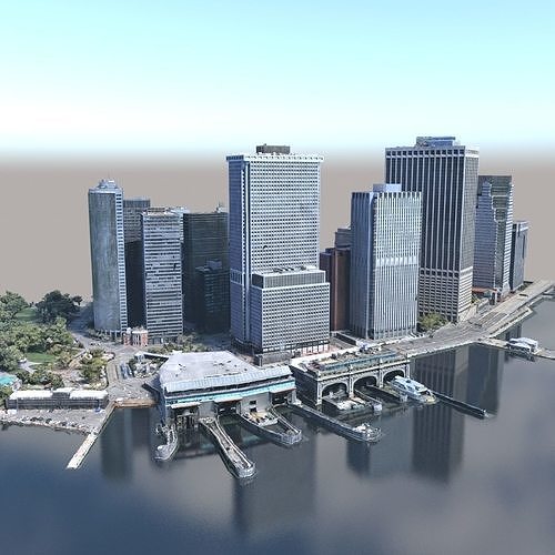 Lower Manhattan Year 2021 part01 3D model