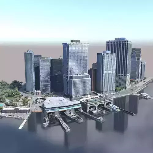 Lower Manhattan Year 2021 part01 3D model