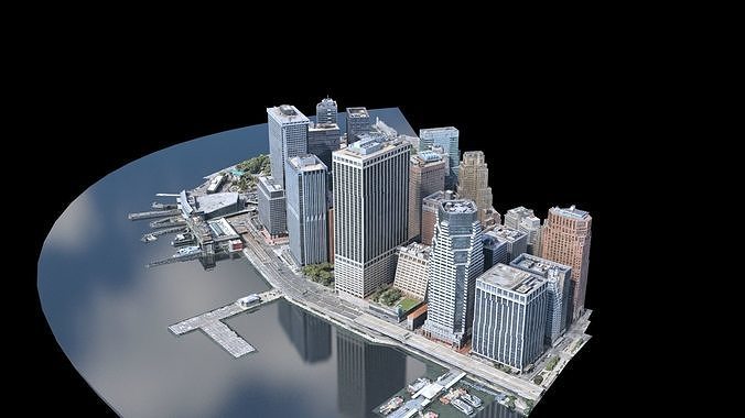 Lower Manhattan Year 2021 part01 3D model 6