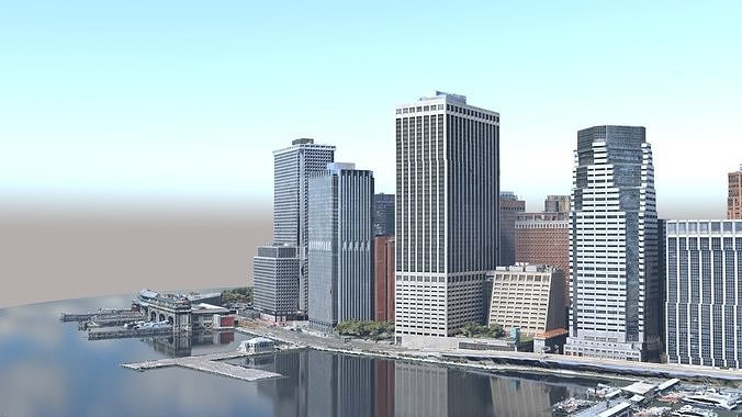 Lower Manhattan Year 2021 part01 3D model 2
