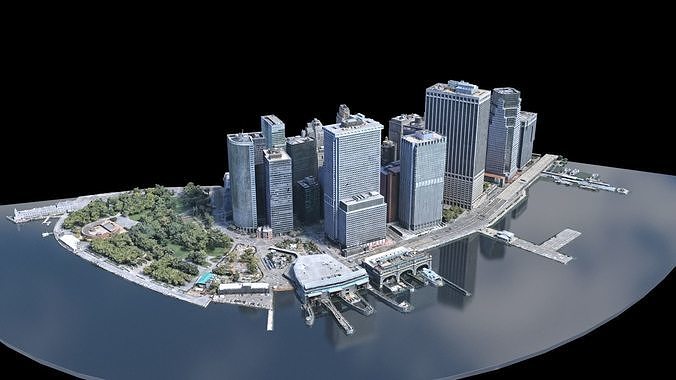 Lower Manhattan Year 2021 part01 3D model 4