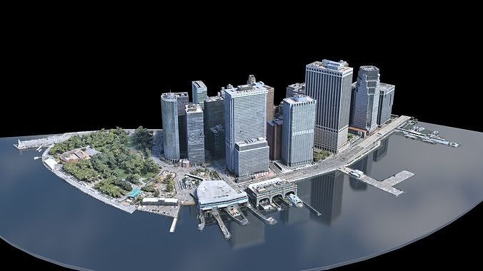 Lower Manhattan Year 2021 part01 3D model 5