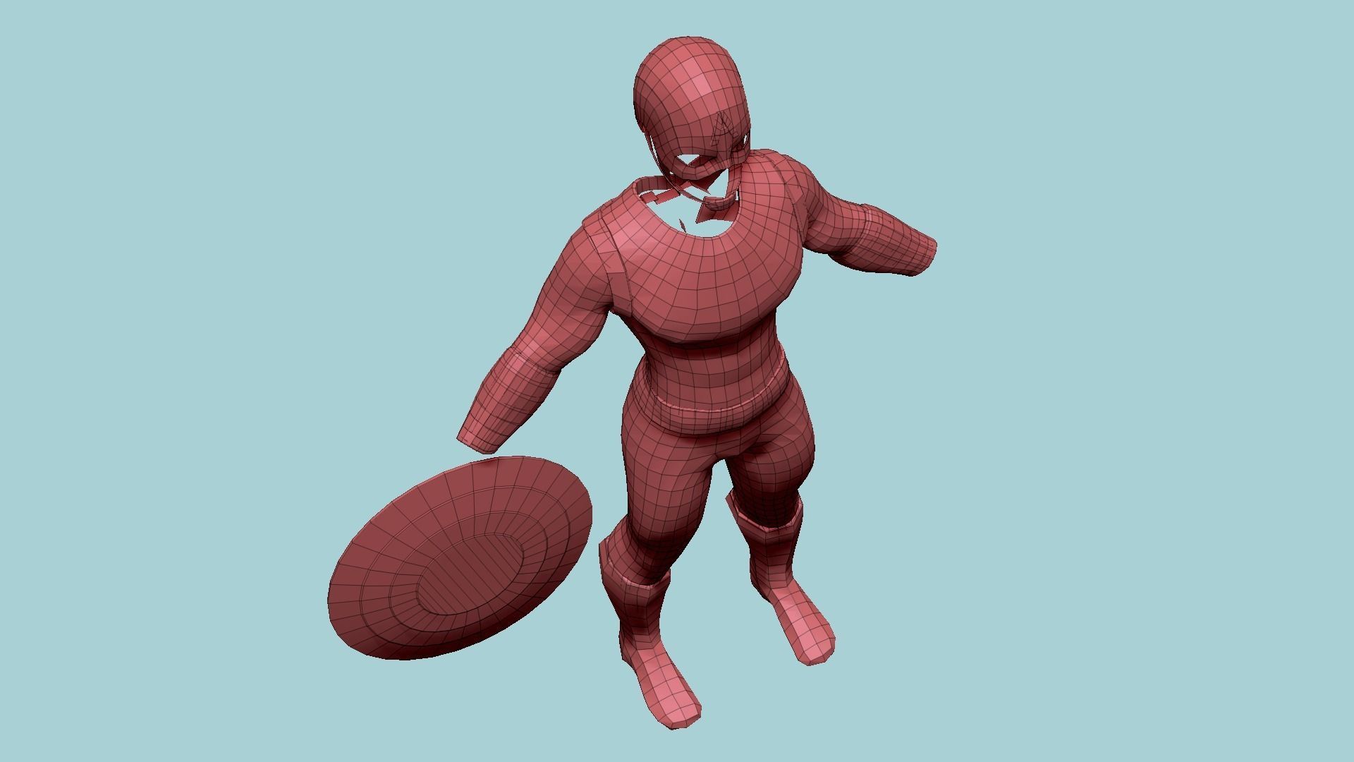 04 Captain America Outfits - Character Design Fashion 3D Model Collection_12