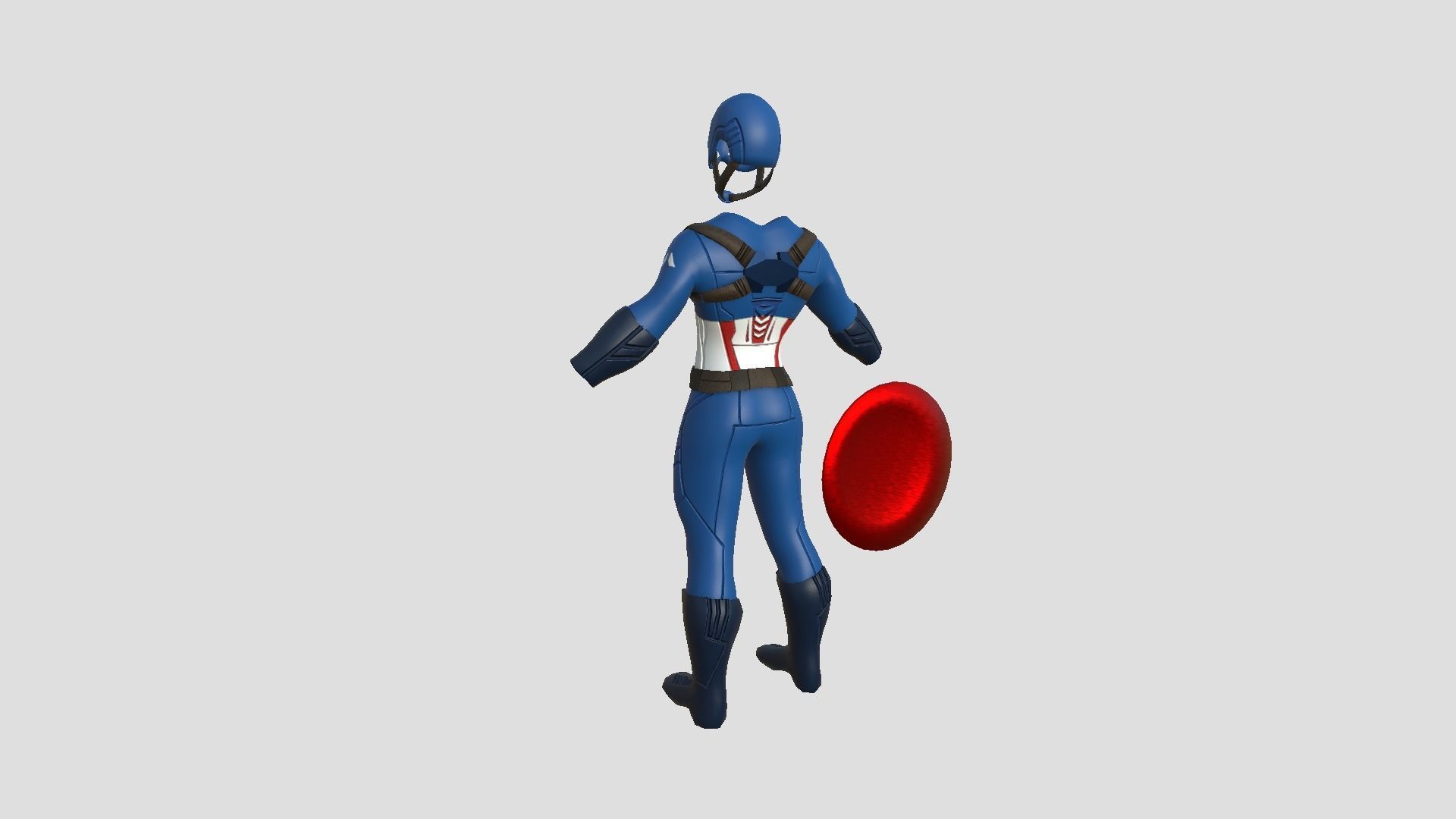 04 Captain America Outfits - Character Design Fashion 3D Model Collection_20