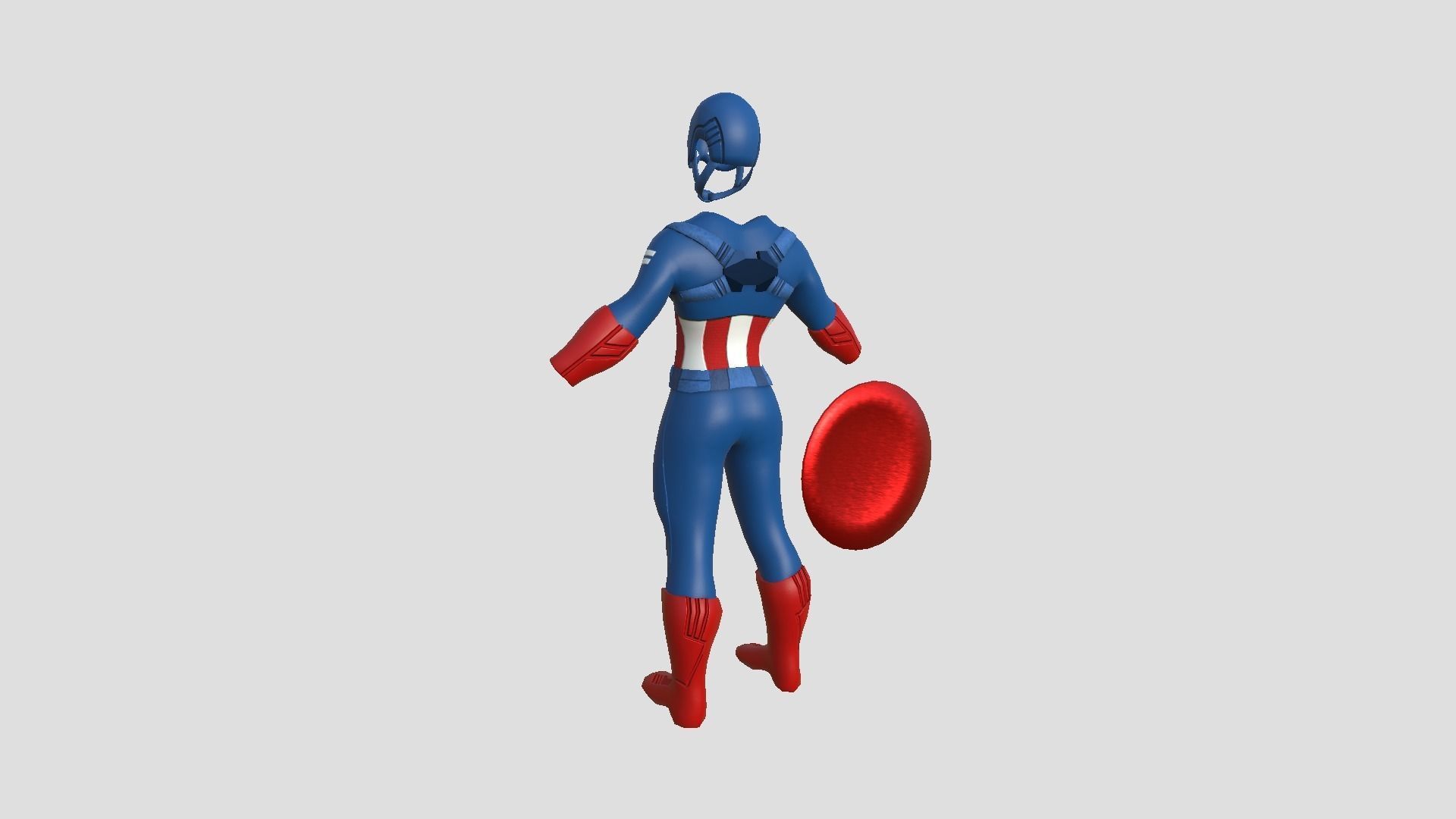 04 Captain America Outfits - Character Design Fashion 3D Model Collection_16