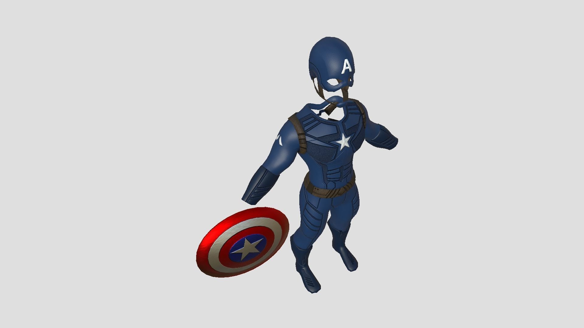 04 Captain America Outfits - Character Design Fashion 3D Model Collection_23