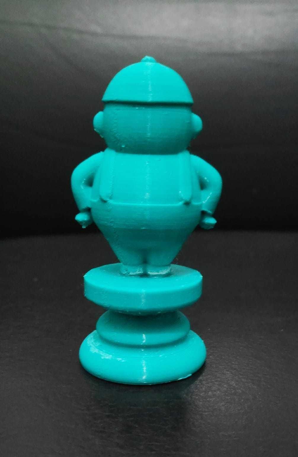 Alice Chess - Side B - Rook - Tweedle Dee Dum 3D print model_7