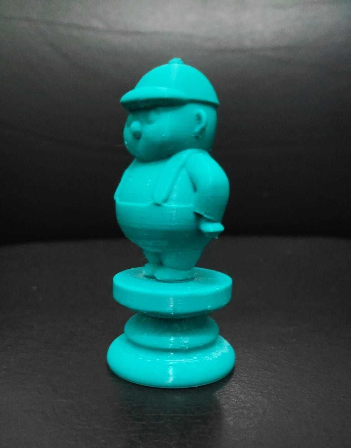 Alice Chess - Side B - Rook - Tweedle Dee Dum 3D print model_5