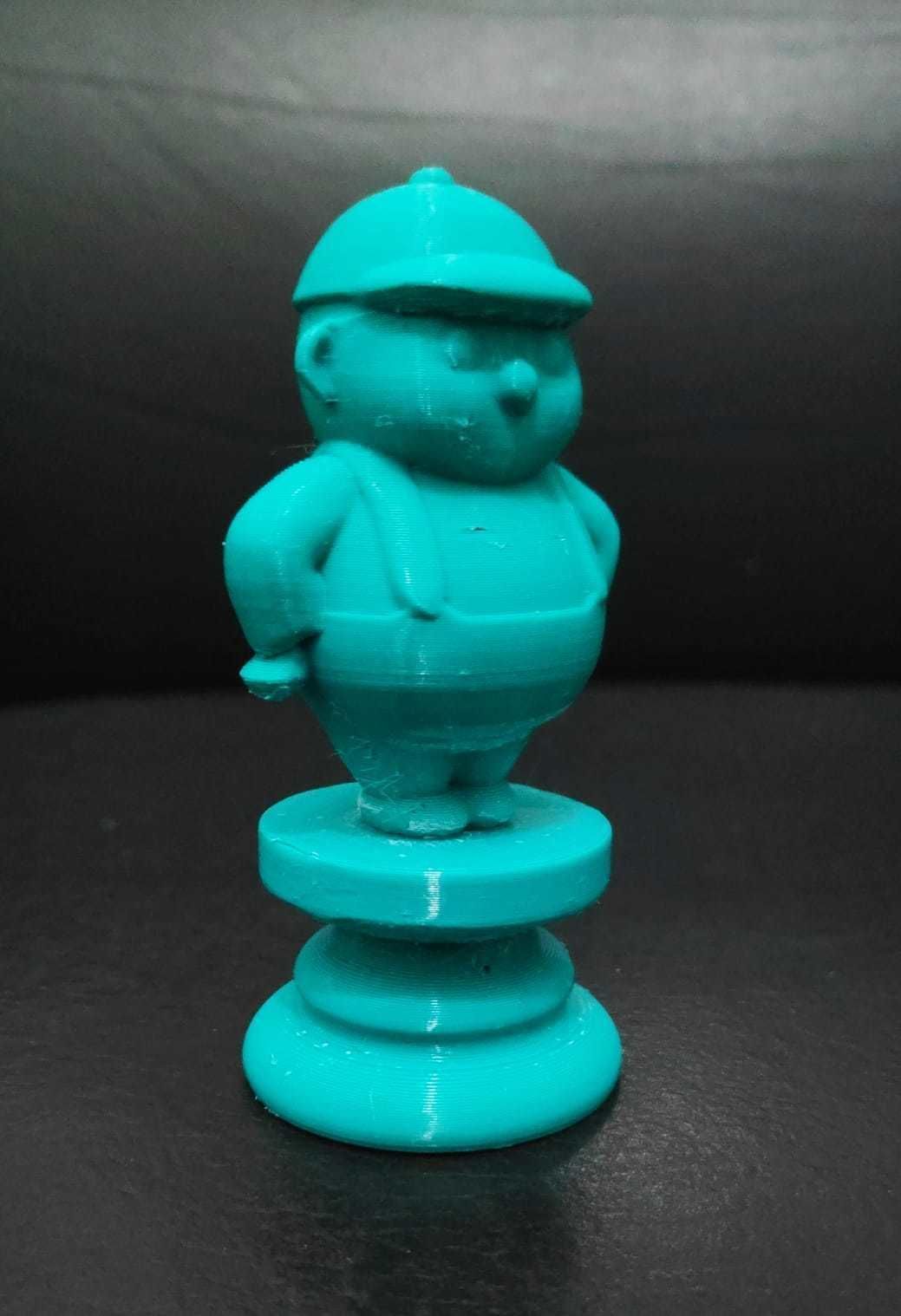 Alice Chess - Side B - Rook - Tweedle Dee Dum 3D print model_9