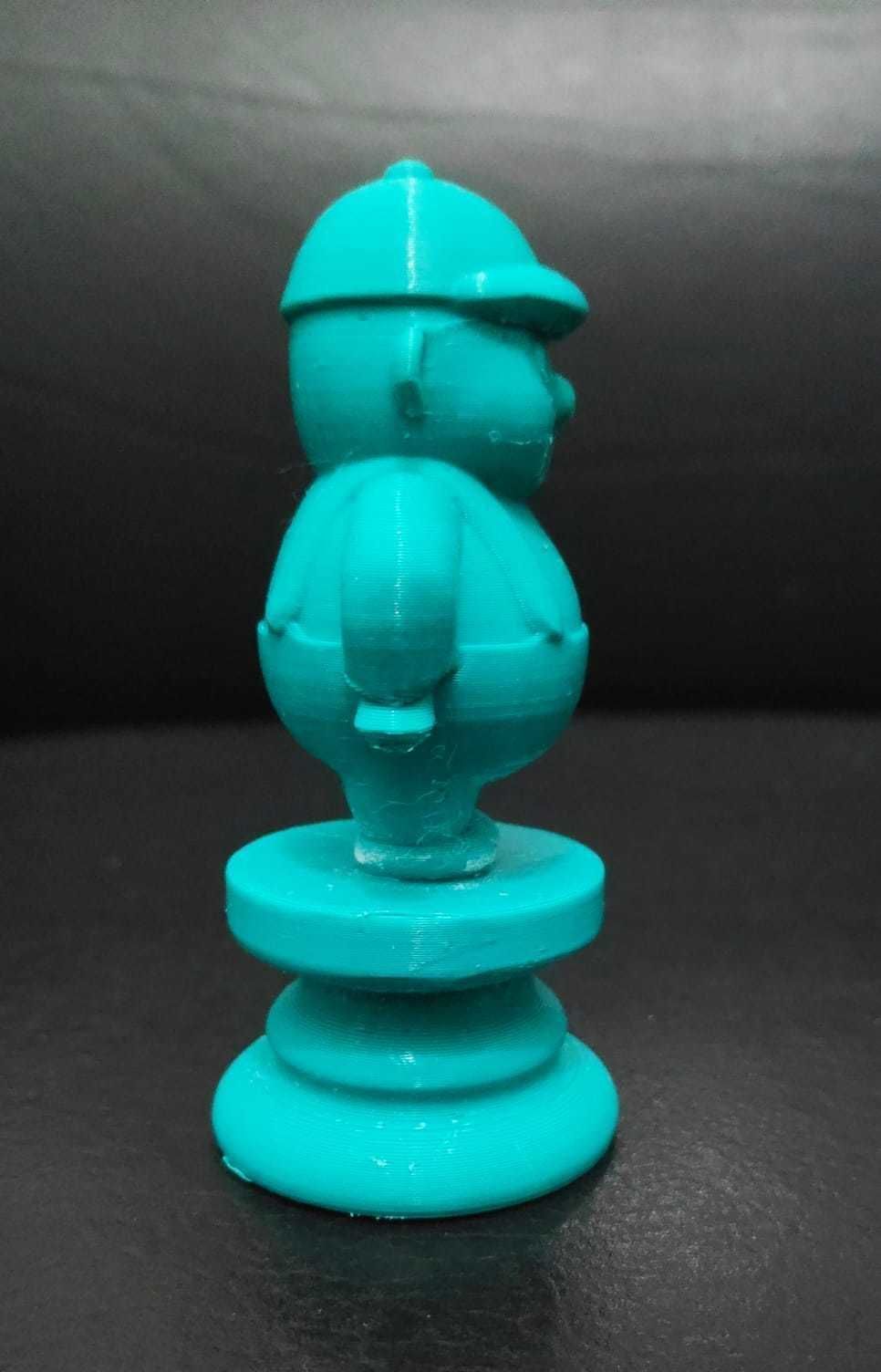 Alice Chess - Side B - Rook - Tweedle Dee Dum 3D print model_8