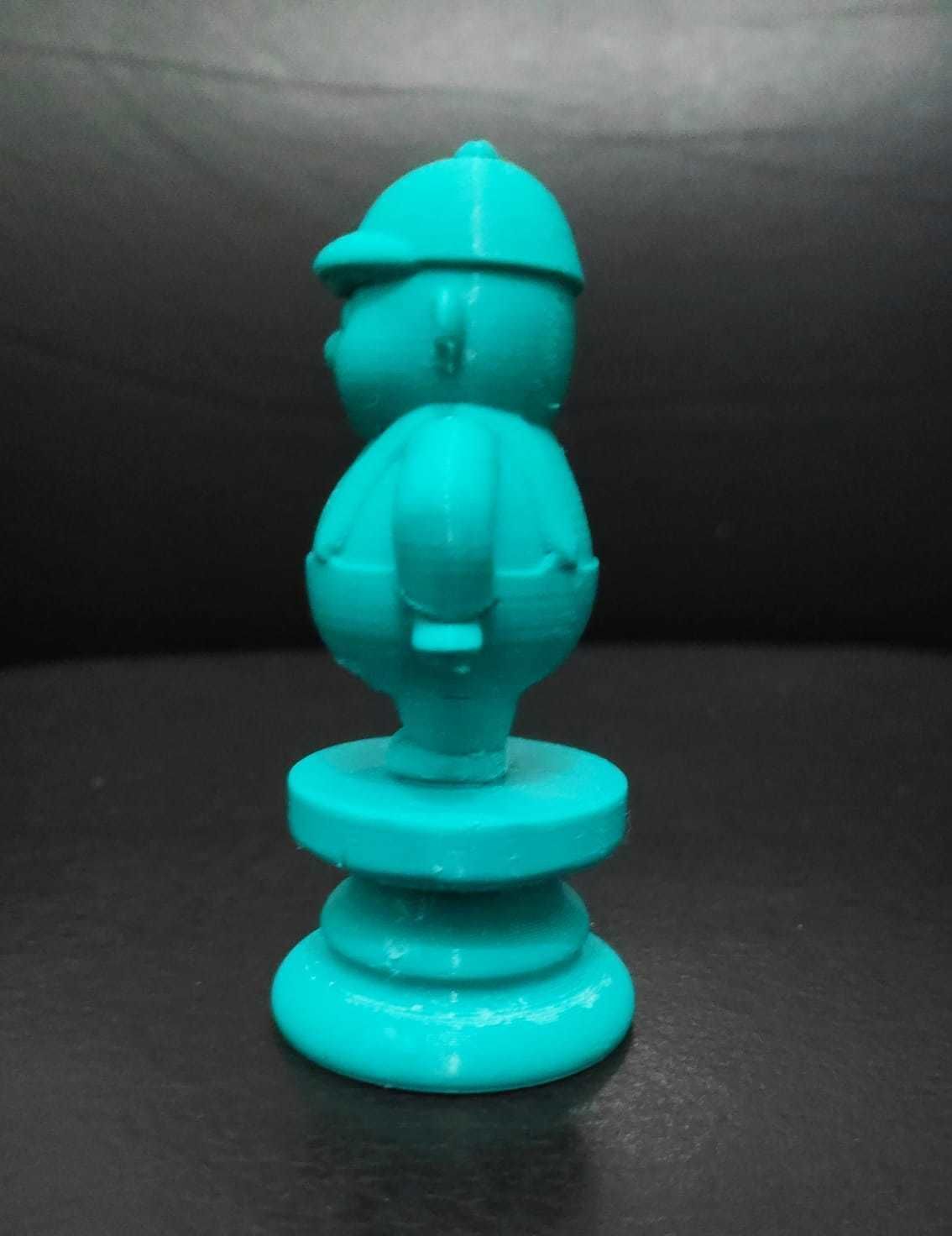 Alice Chess - Side B - Rook - Tweedle Dee Dum 3D print model_6