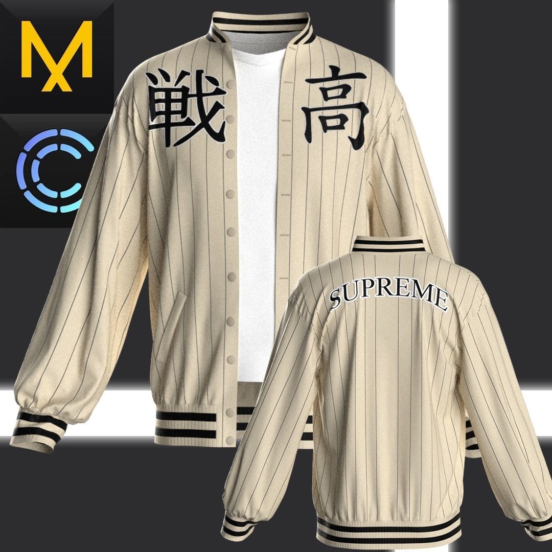 New concept Marvelous Clo3D Jacket Male 3D model_1