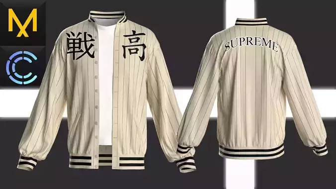 New concept Marvelous Clo3D Jacket Male 3D model