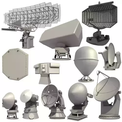 NAVAL SENSORS AND RADARS 3D model
